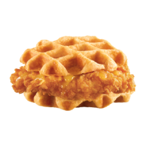 Hand-Breaded Chicken and Waffle Sandwich