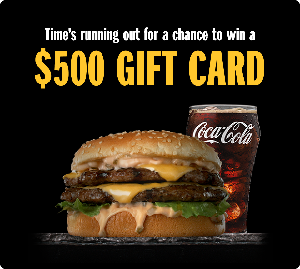 Time's running out for a chance to win a $500 Gift Card